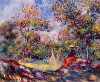 皮埃爾 奧古斯特 雷諾阿 Woman in a Landscape 皮埃爾 奧古斯特 雷諾阿 Woman in a Landscape
